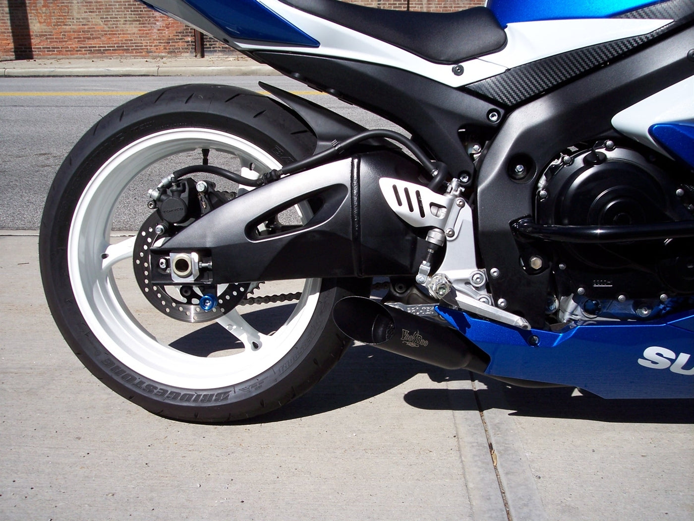 SHORTY GSXR600 GSXR750 06-07 BLACK VEGSXR67K6B