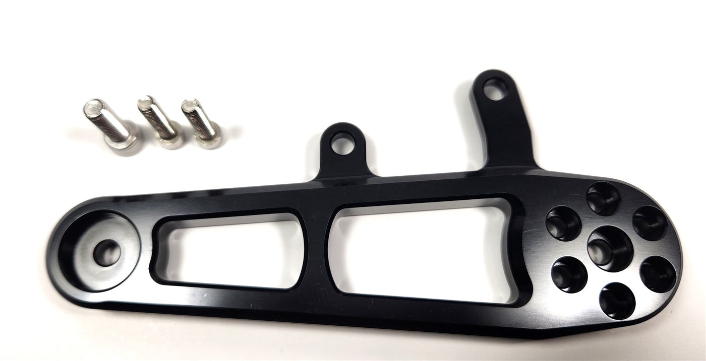 REARSET GRUDGE BRAKE BRACKET ONLY HAYABUSA 99-25 BLACK VRGBBB