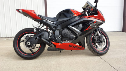 SHORTY GSXR600 GSXR750 08-09 BLACK VEGSXR67K8B