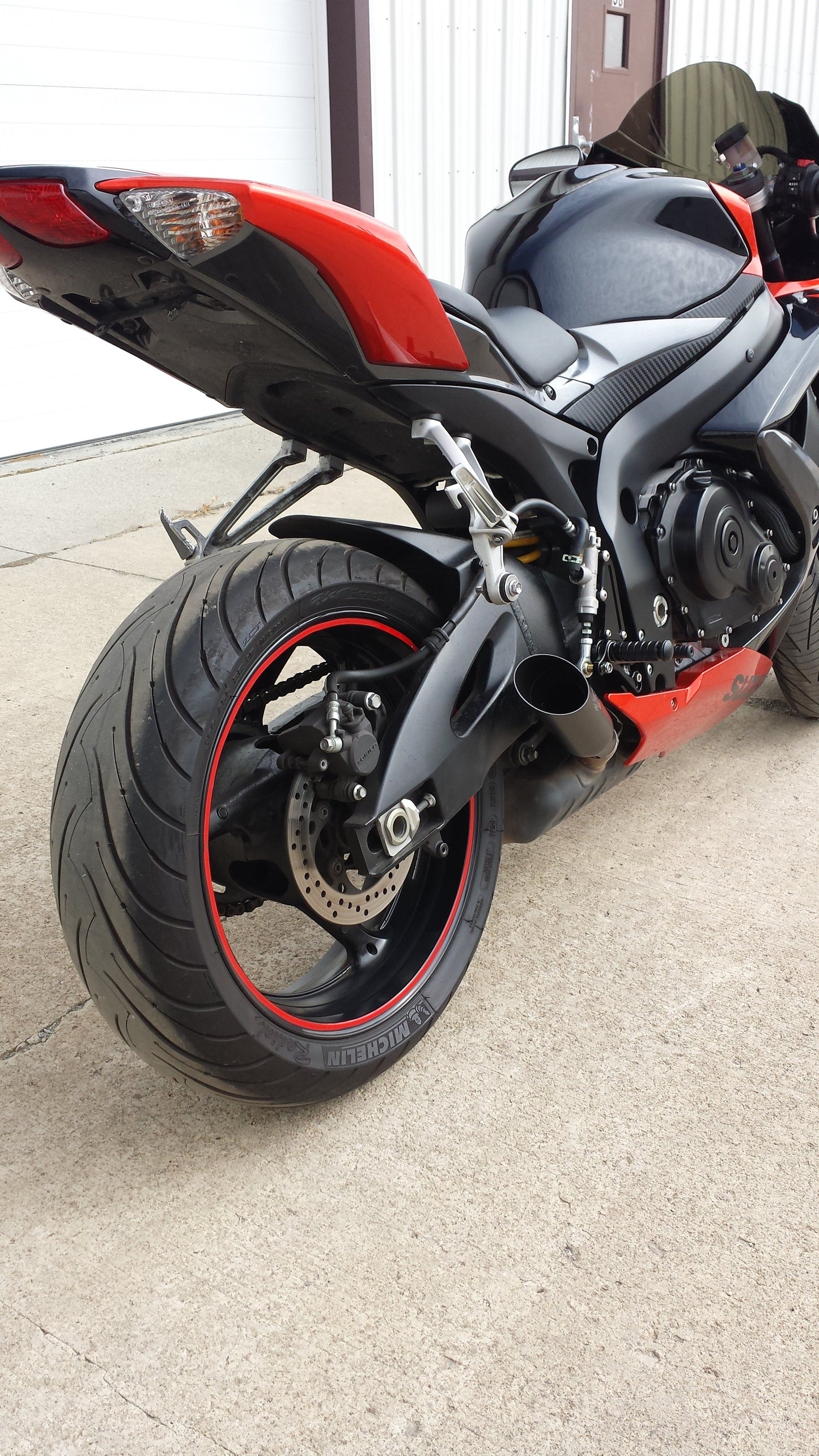 SHORTY GSXR600 GSXR750 08-09 BLACK VEGSXR67K8B