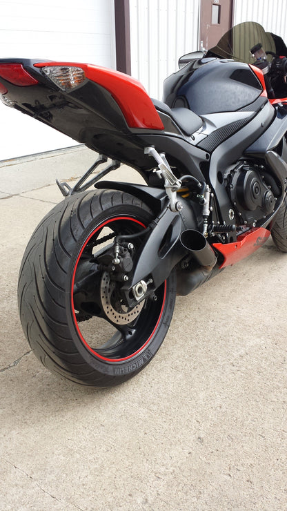 SHORTY GSXR600 GSXR750 08-09 BLACK VEGSXR67K8B