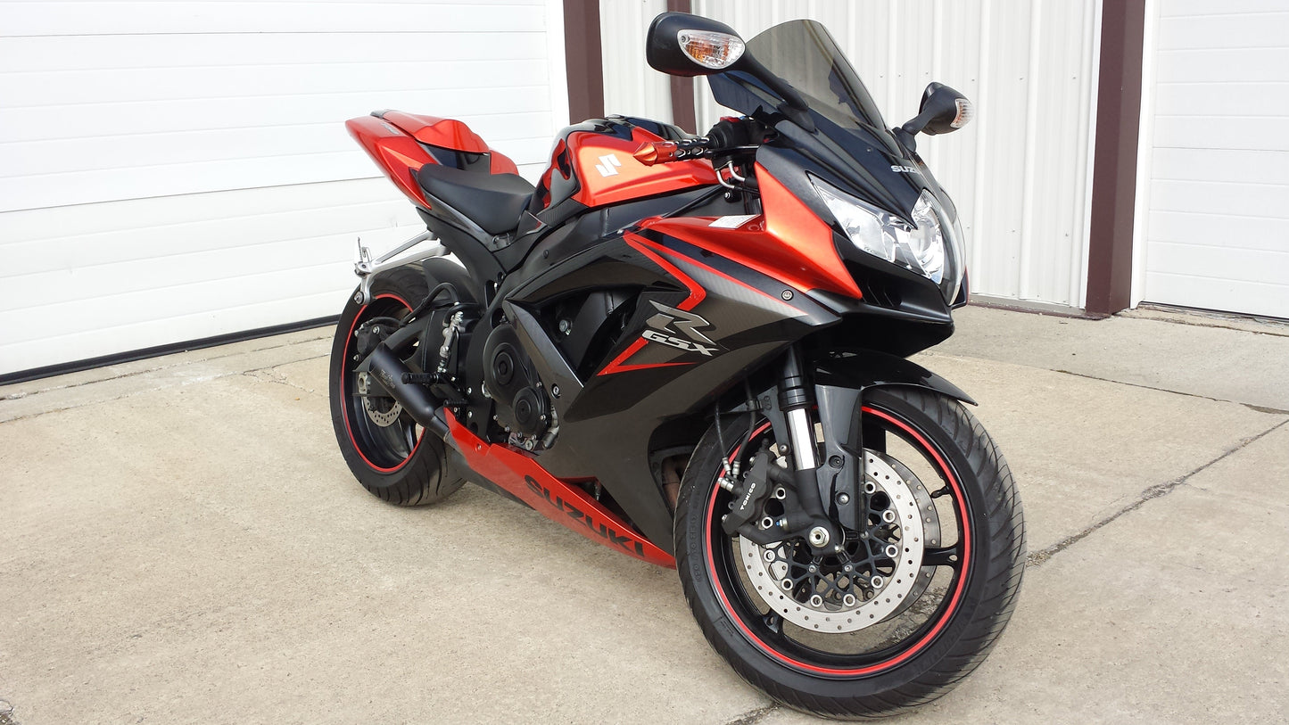 SHORTY GSXR600 GSXR750 08-09 BLACK VEGSXR67K8B