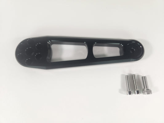 REARSET GRUDGE BRACKET NO BRAKE LEFT OR RIGHT HAYABUSA 99-25 BLACK VRGNBB