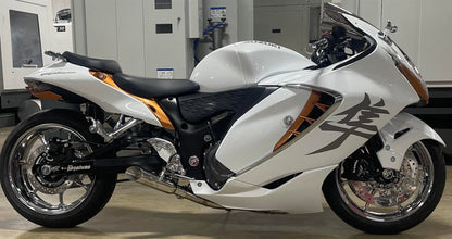 SHORTY 4 INTO 1 GSX1300R HAYABUSA 22-25 STANDARD SWINGARM POLISHED VEFSBUSAM2P*