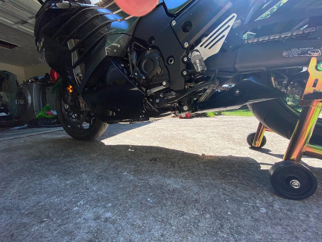 MINI MEG 4 INTO 1 RACE EXHAUST KAWASAKI ZX14 06-25 BLACK VMMEFSZX14K6B*