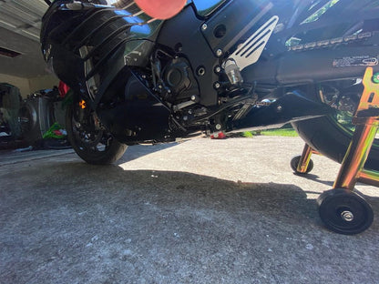 MINI MEG 4 INTO 1 RACE EXHAUST KAWASAKI ZX14 06-25 BLACK VMMEFSZX14K6B*