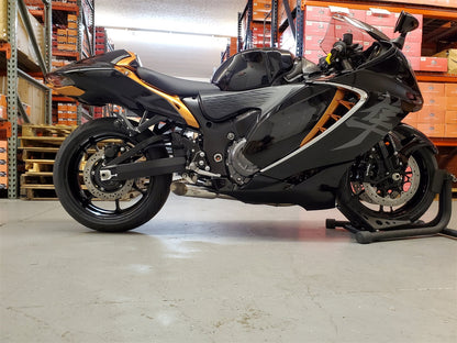 SHORTY DUAL X-PIPE HAYABUSA 22-25 BLACK VEBUSAM2CDB*