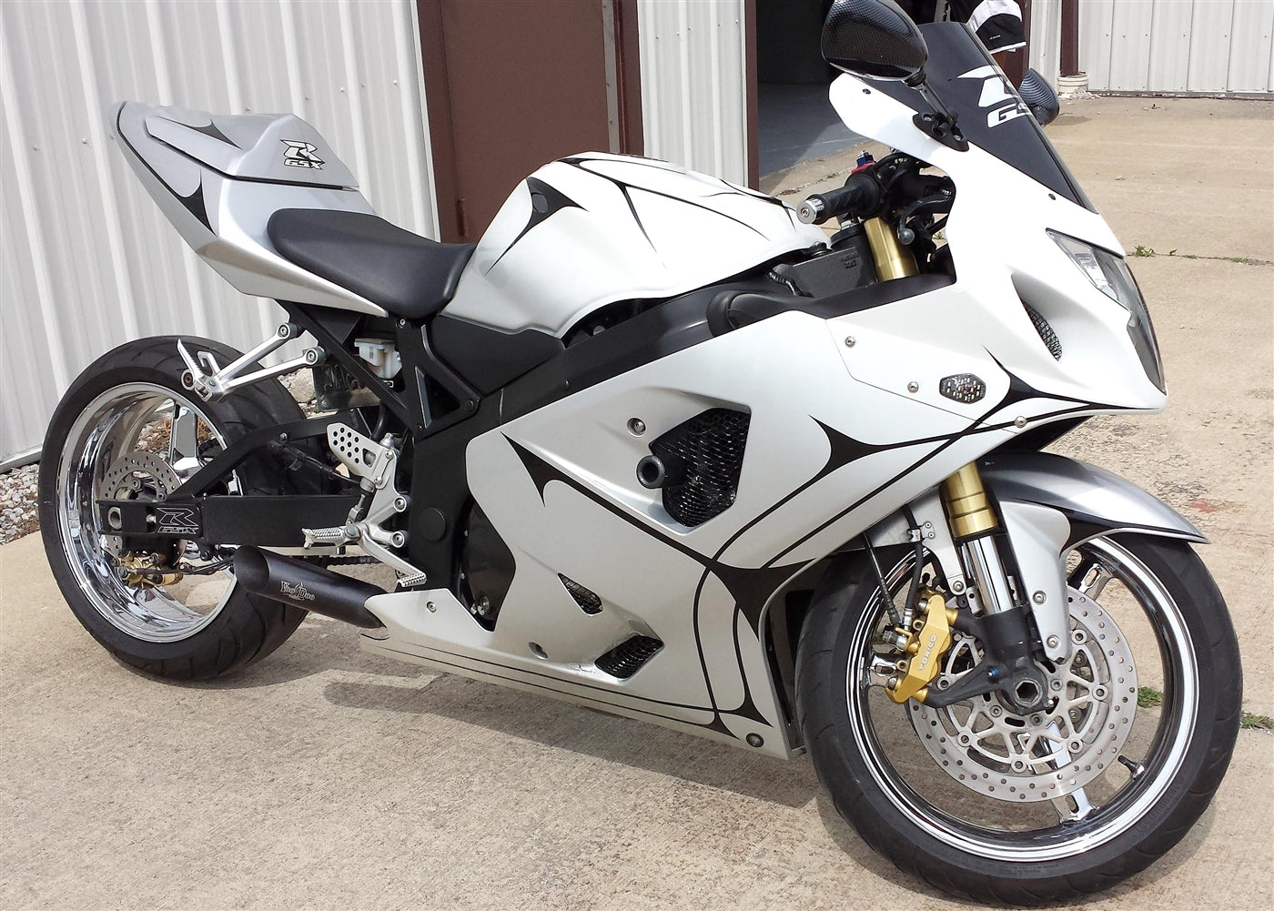 SHORTY 4 INTO 1 GSXR600 01-05 GSXR750 00-05 GSXR1000 01-04 BLACK VEFSGSXR671K1B*