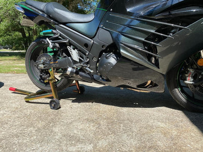 MINI MEG 4 INTO 1 RACE EXHAUST KAWASAKI ZX14 06-25 BLACK VMMEFSZX14K6B*