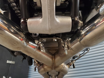 SHORTY DUAL X-PIPE HAYABUSA 22-25 POLISHED VEBUSAM2CDP*