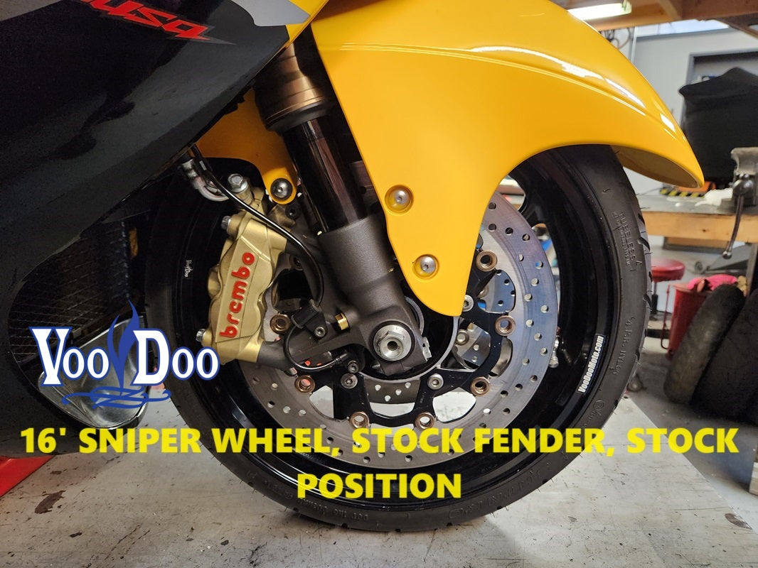 FENDER LOWERING KIT HAYABUSA 08-25 GSXR1000 01-08 BLACK VFKBUSAK8B