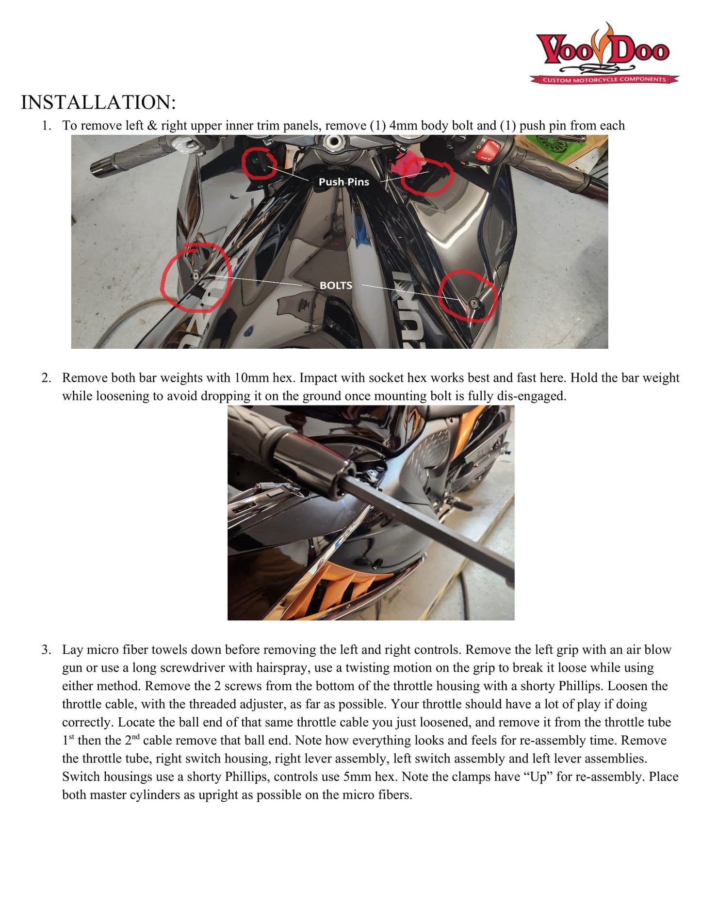 TOP TRIPLE TREE HAYABUSA 22-26 BLACK VTT1PCBUSAM2