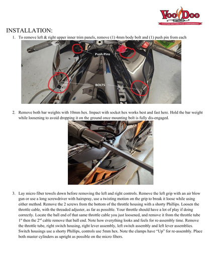 TOP TRIPLE TREE HAYABUSA 22-26 BLACK VTT1PCBUSAM2