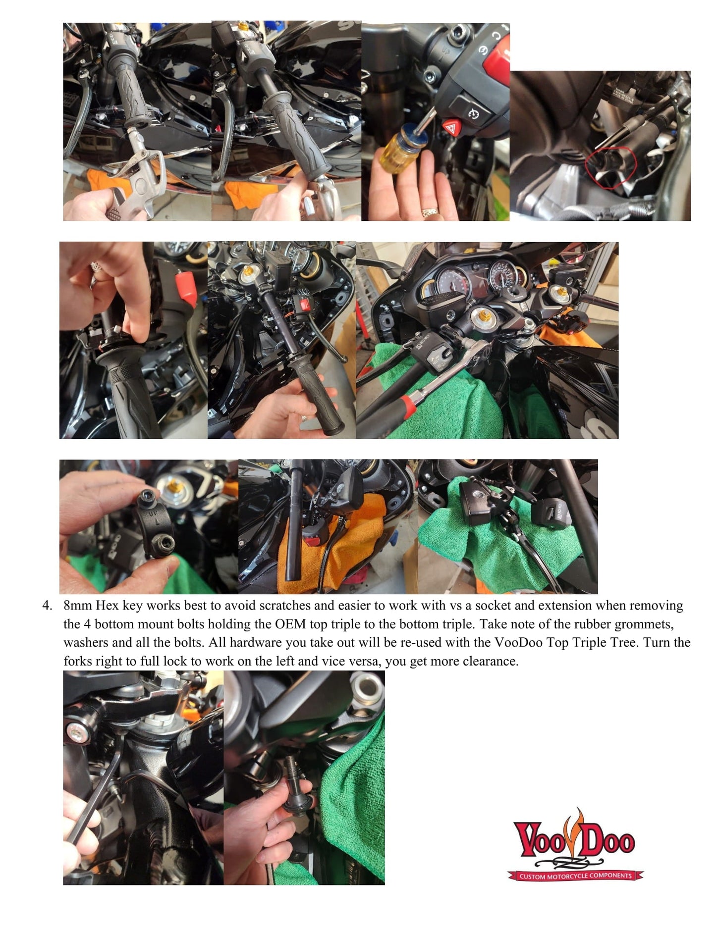 TOP TRIPLE TREE HAYABUSA 22-26 BLACK VTT1PCBUSAM2