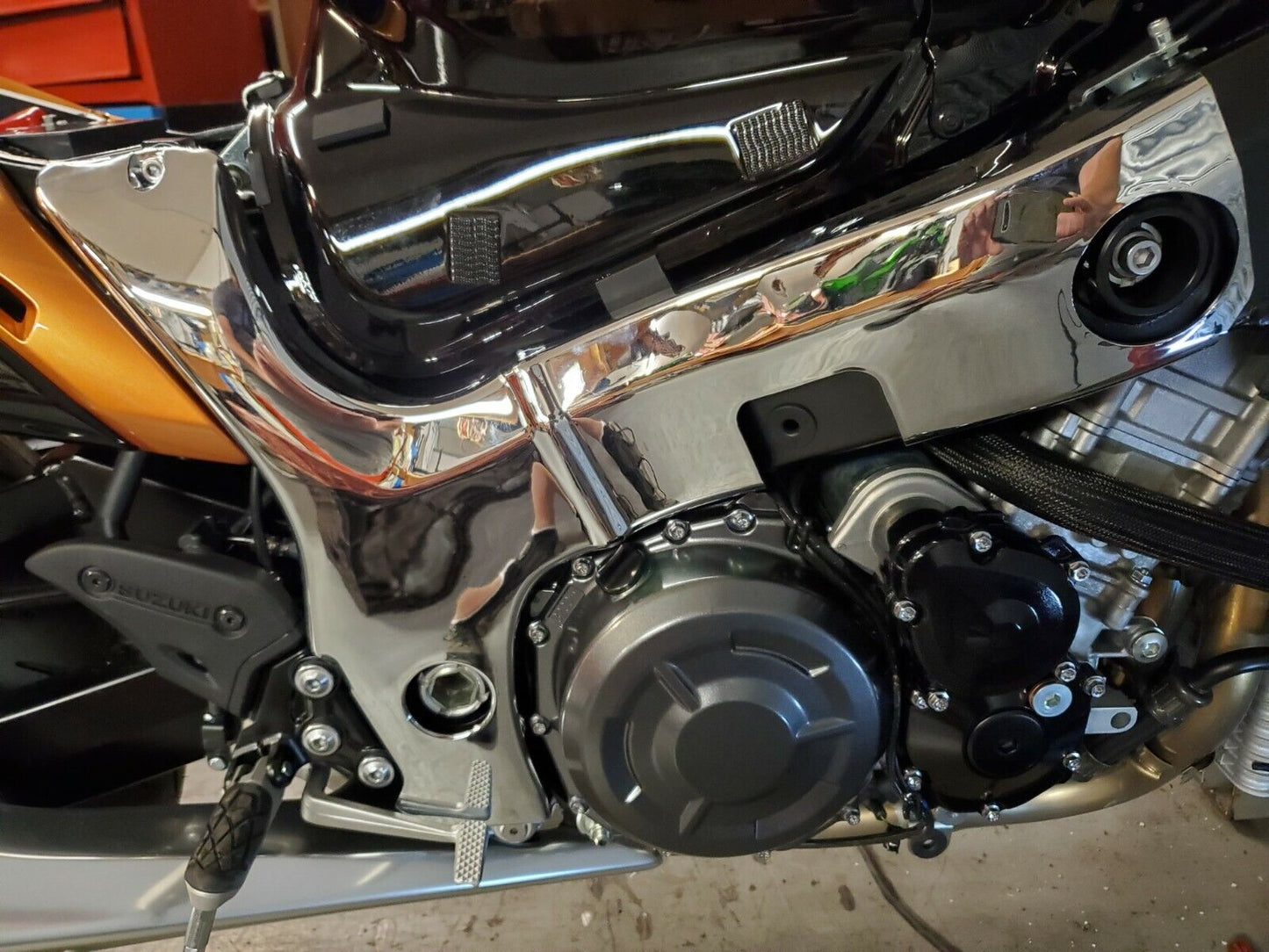 Frame Cover Hayabusa 1999-2025 Chrome Pair FC-S-300-CH