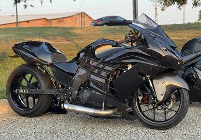 SIDEWINDER BIG TUBE 18 INCH SLASH GSXR1000 07-25 BLACK VSEBTSSGSXR1K7B18*